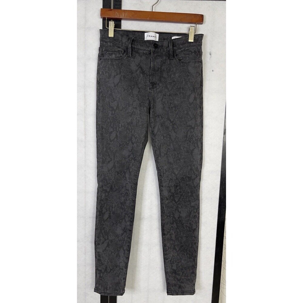 FRAME Mid-Rise Skinny Leg Jeans. Size: 28